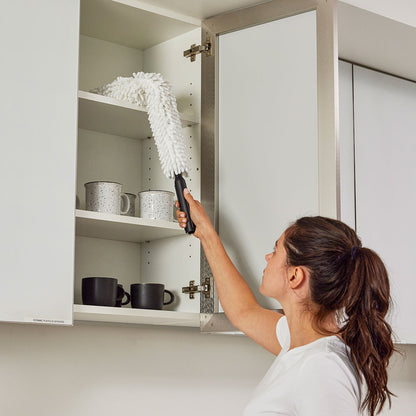 HYGEN™ Ersatz‑Mikrofaserbezug für flexiblen Staubwedel, Nass‑ und Trockenreinigung, weiß