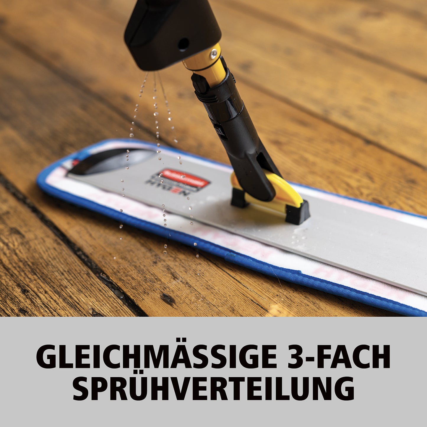 HYGEN™ PULSE™ Flachmopp, 0,6 l Tank, Gelb