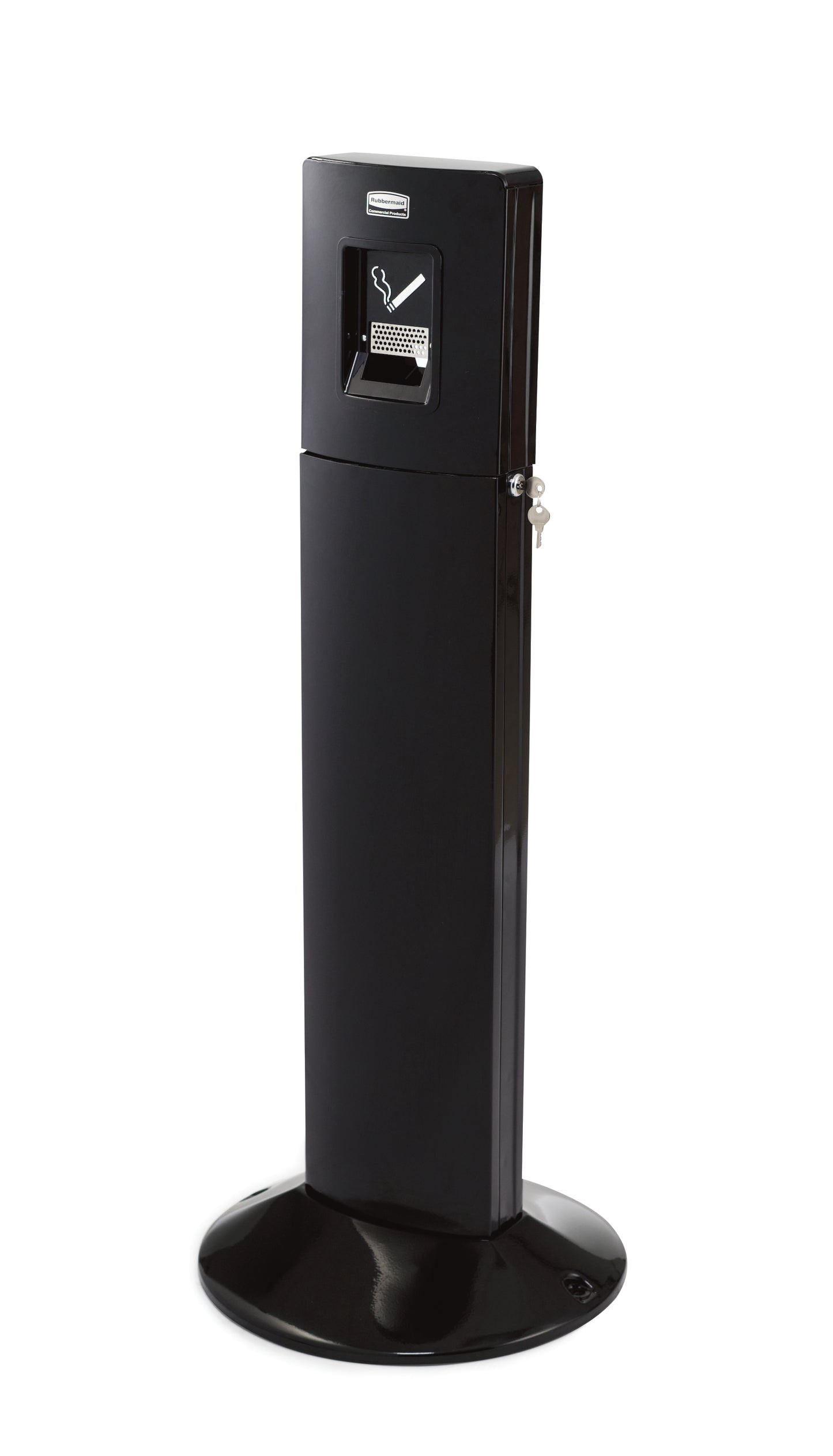 Smokers’ Pole Aschersäule, 1.800 Zigarettenstummel, Schwarz