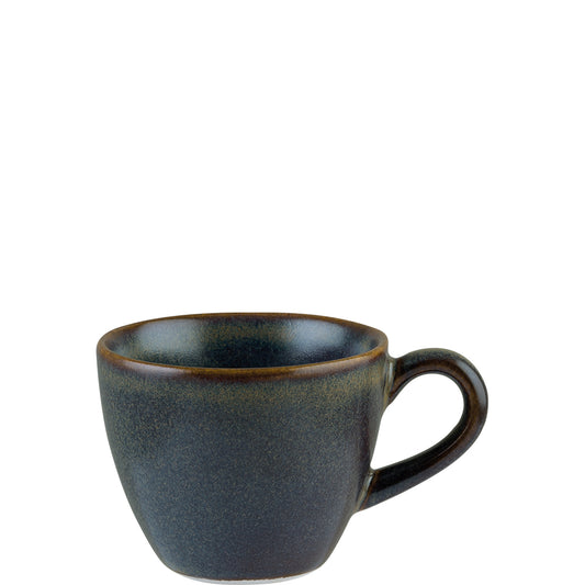 Dunkelblaue Keramik-Kaffeetasse