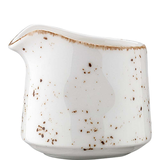 Keramik-Milchkännchen mit Sprenkeln.