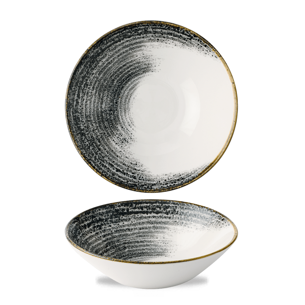 Schalen mit schwarzem Muster