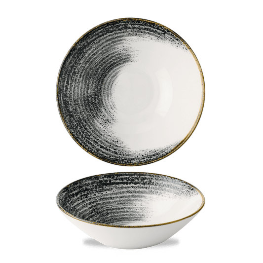 Schalen mit schwarzem Muster