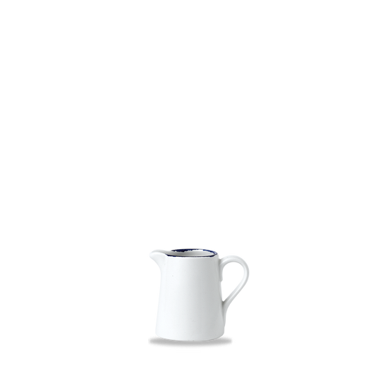Weißer Krug mit Henkel.