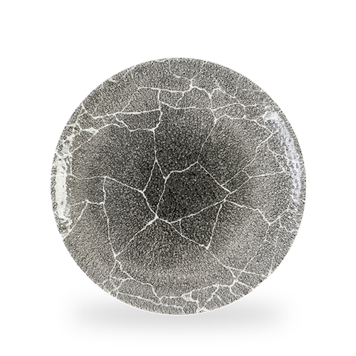 Schwarzer, zerbrochener Ball in Schwarz