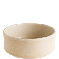 Beige Keramikschale, runde Servierschale