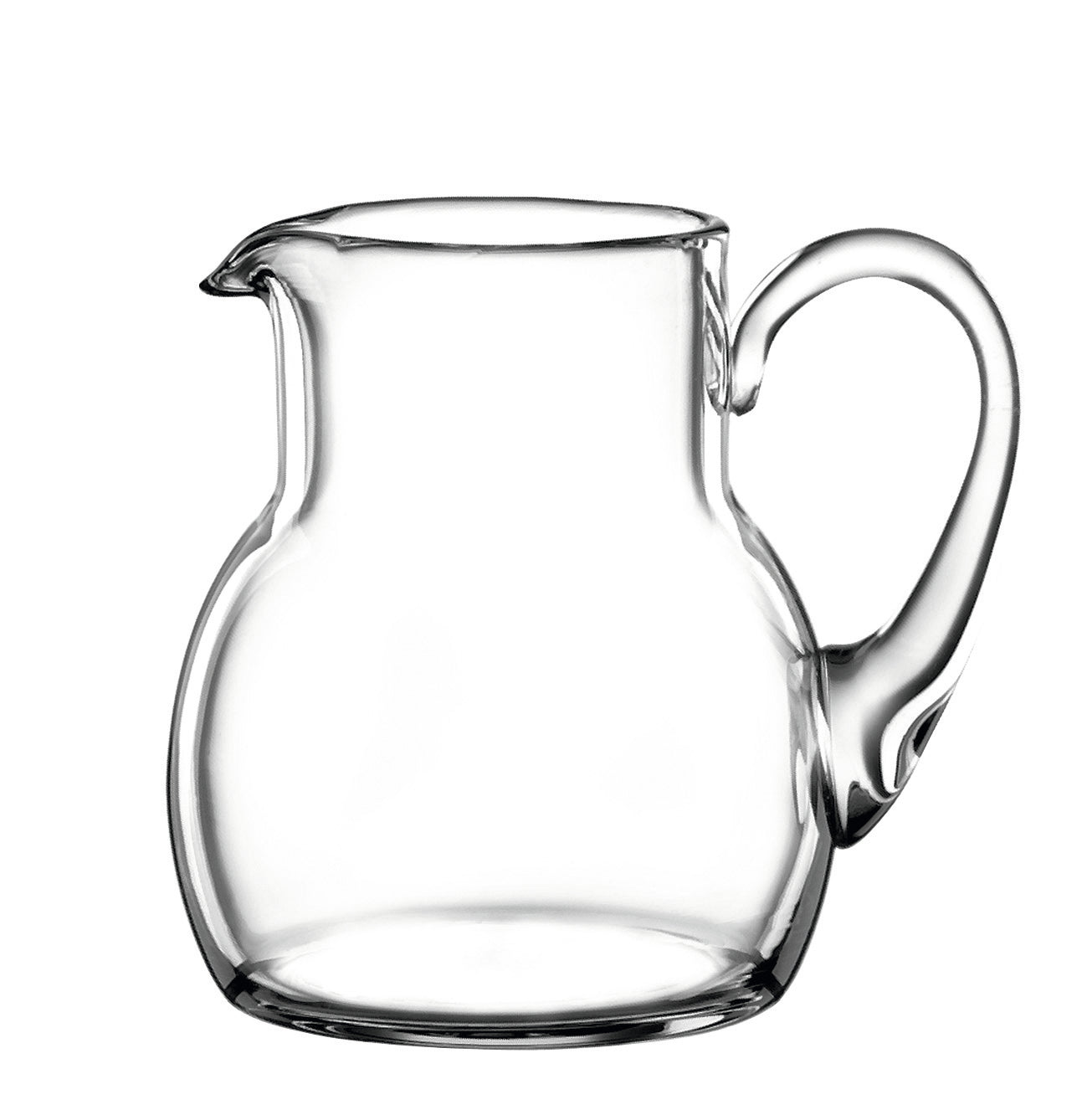 Glaskrug mit Henkel und Ausguss