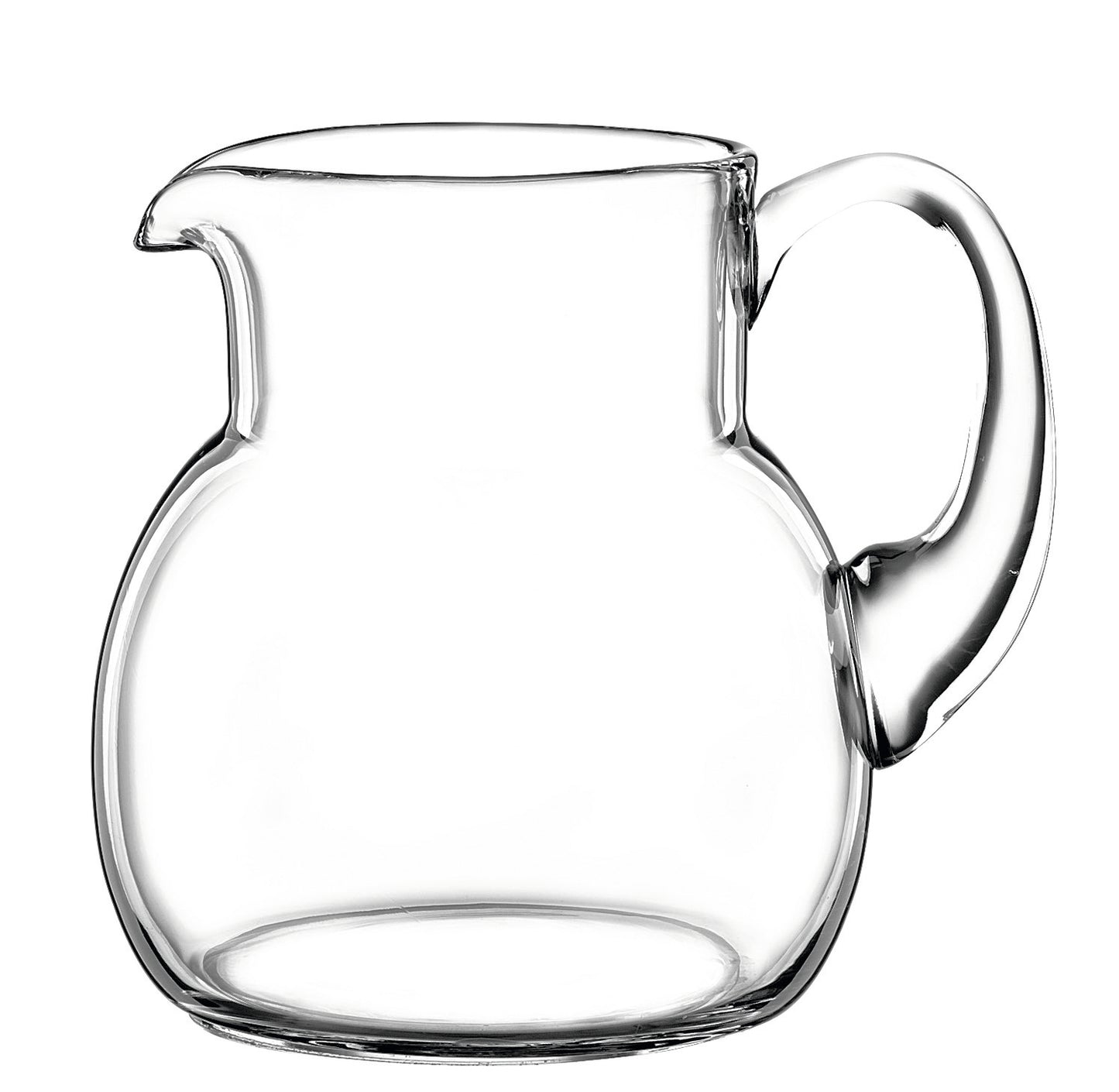 Glaskrug leer mit Henkel