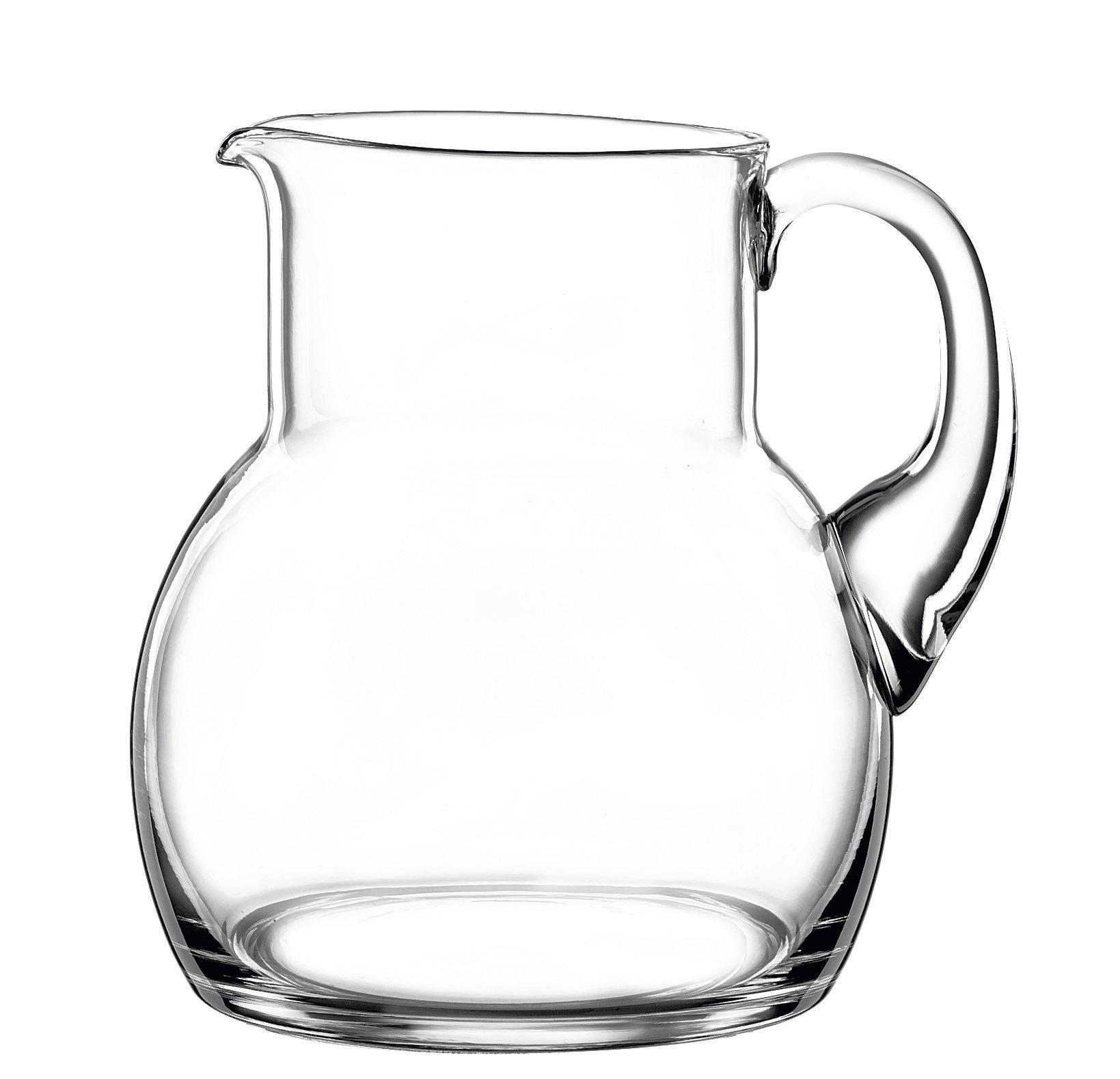 Glaskrug mit Henkel leer