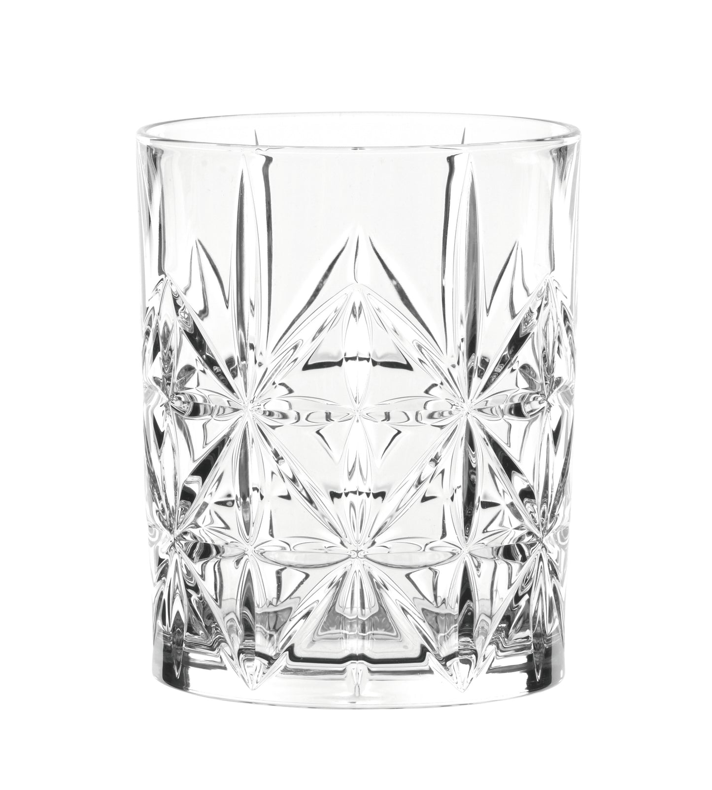 Kristallglas leer, Muster, transparent