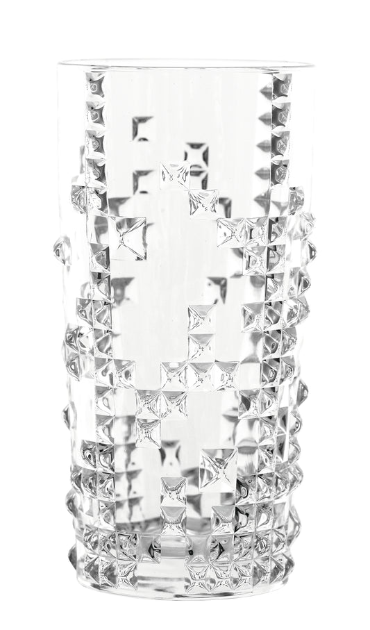 Kristallglas mit geometrischem Muster