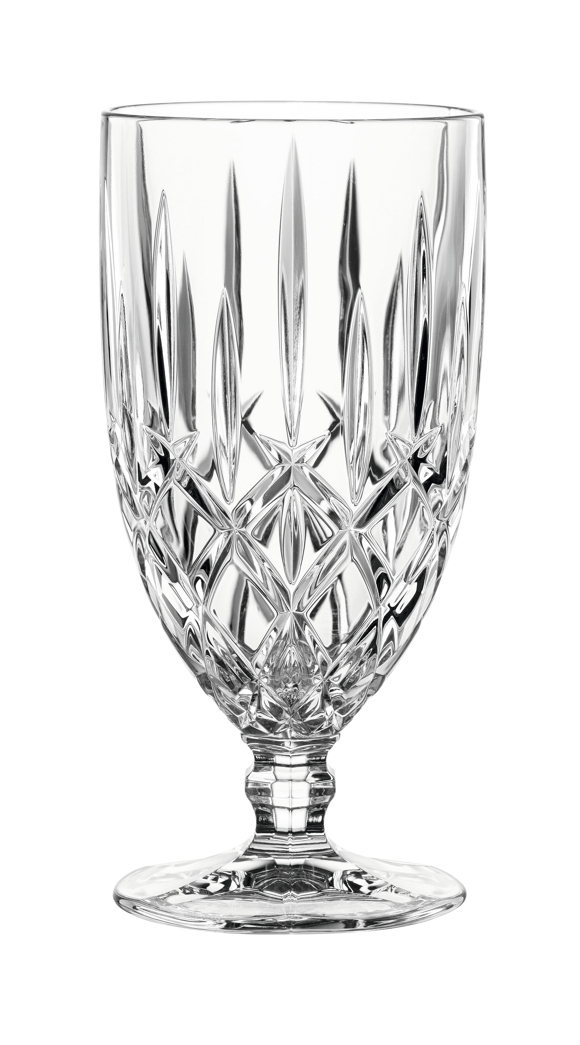 Kristallglas mit Stiel, transparent