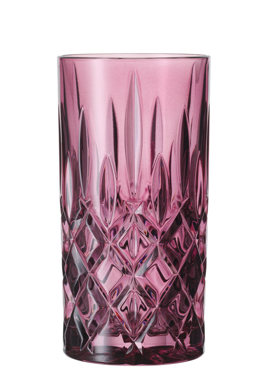 Lila Kristallglas, Muster, transparent