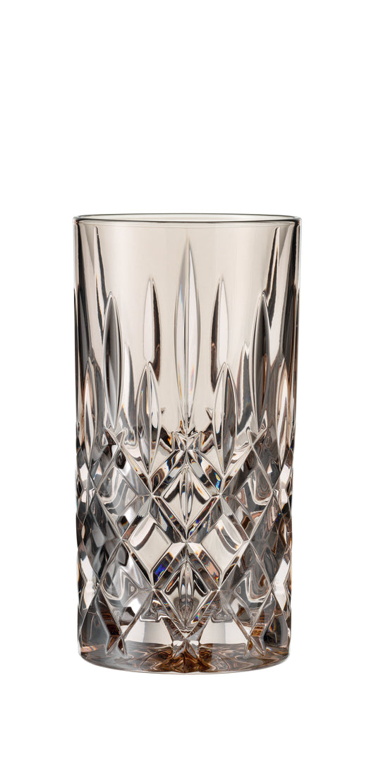 Kristallglas mit Schliffmuster leer