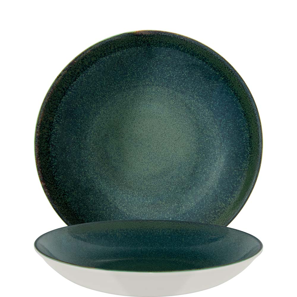 Dunkelgrüne Speiseteller im Set