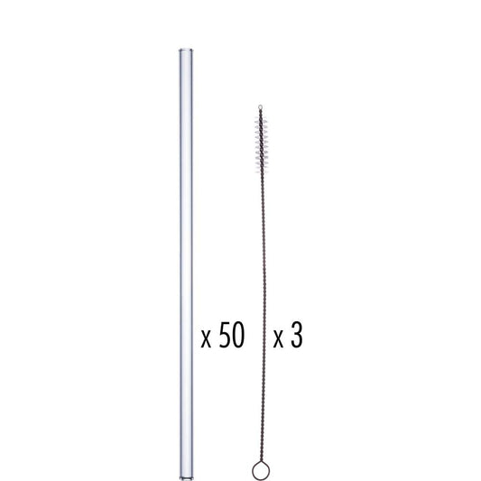 Strohhalm mit Reinigungsbürste