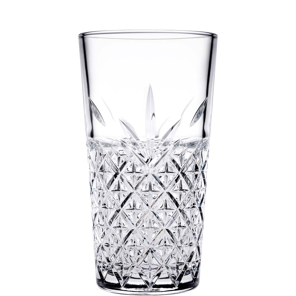 Kristallglas mit geometrischem Muster