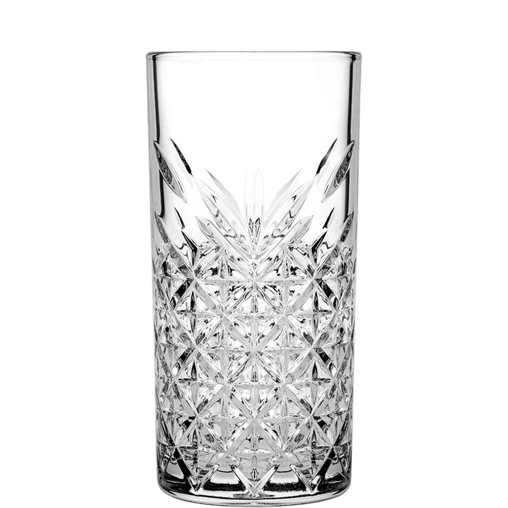 Kristallglas mit geometrischem Muster