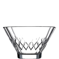 Glas-Schüssel mit Diamantmuster