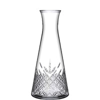 Glaskaraffe als Dekanter