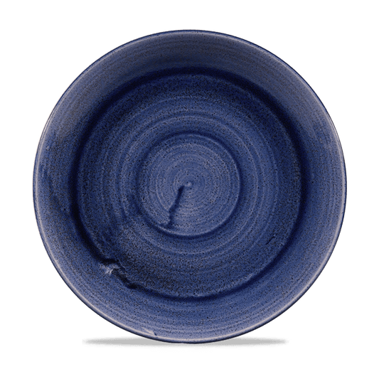 Blaue Keramikschale, Nahaufnahme