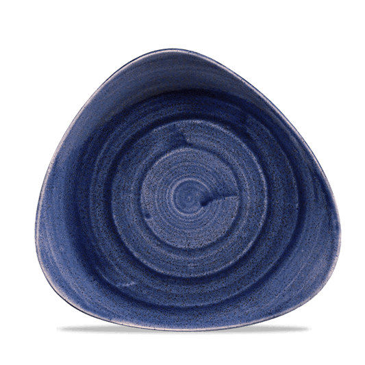 Blaue, spiralförmige Keramikschale