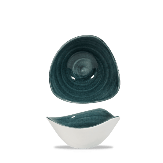 Zwei Keramikschalen, dunkel und weiß