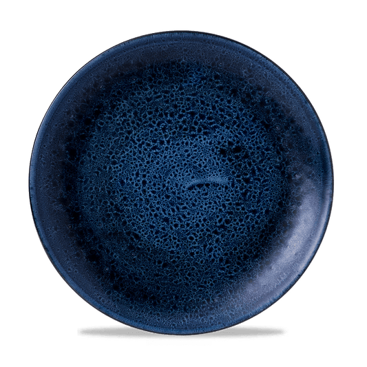Leere blaue Keramikschale, B2B Gastronomie