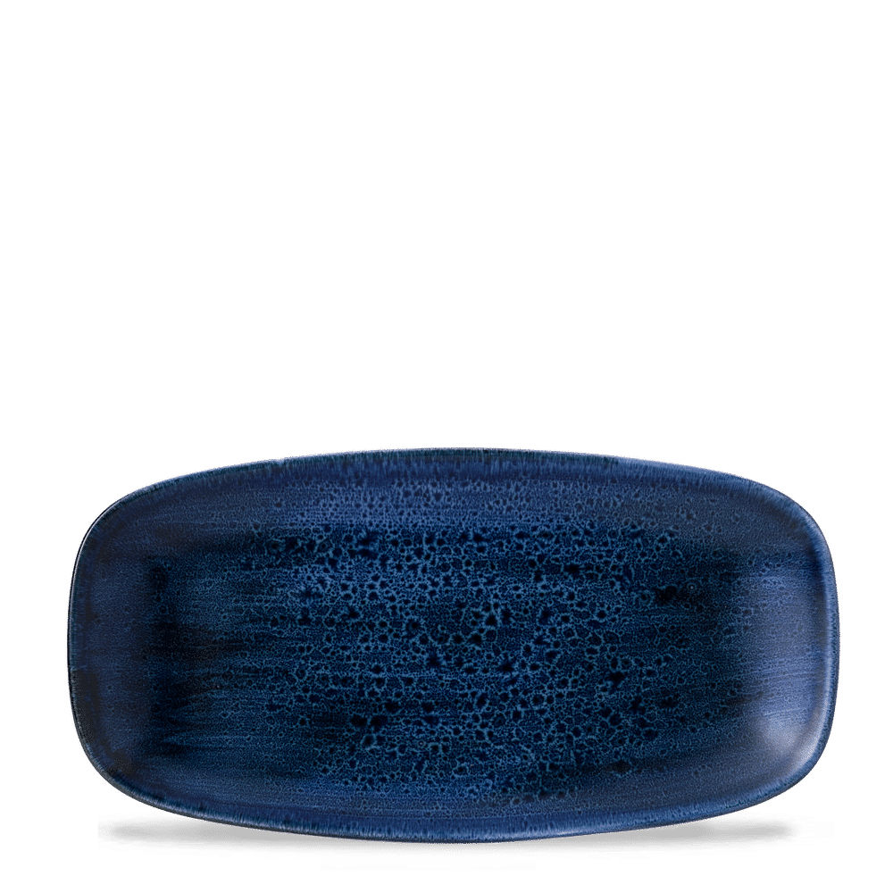 Blaue, leere Servierplatte, Gastronomie