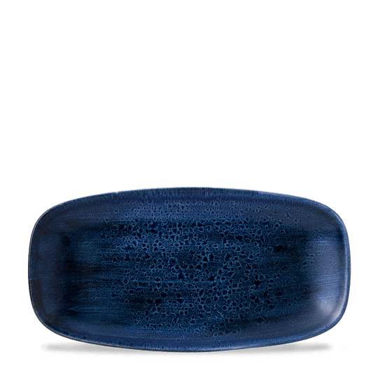 Blaue, leere Servierplatte, Gastronomie