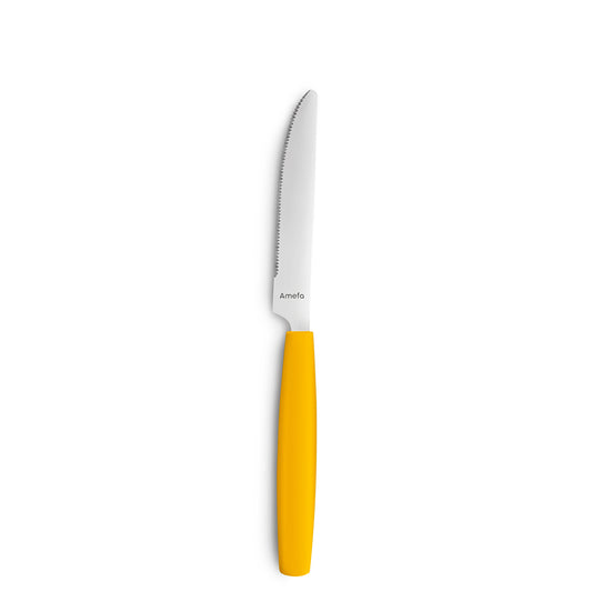 Küchenmesser mit gelbem Griff