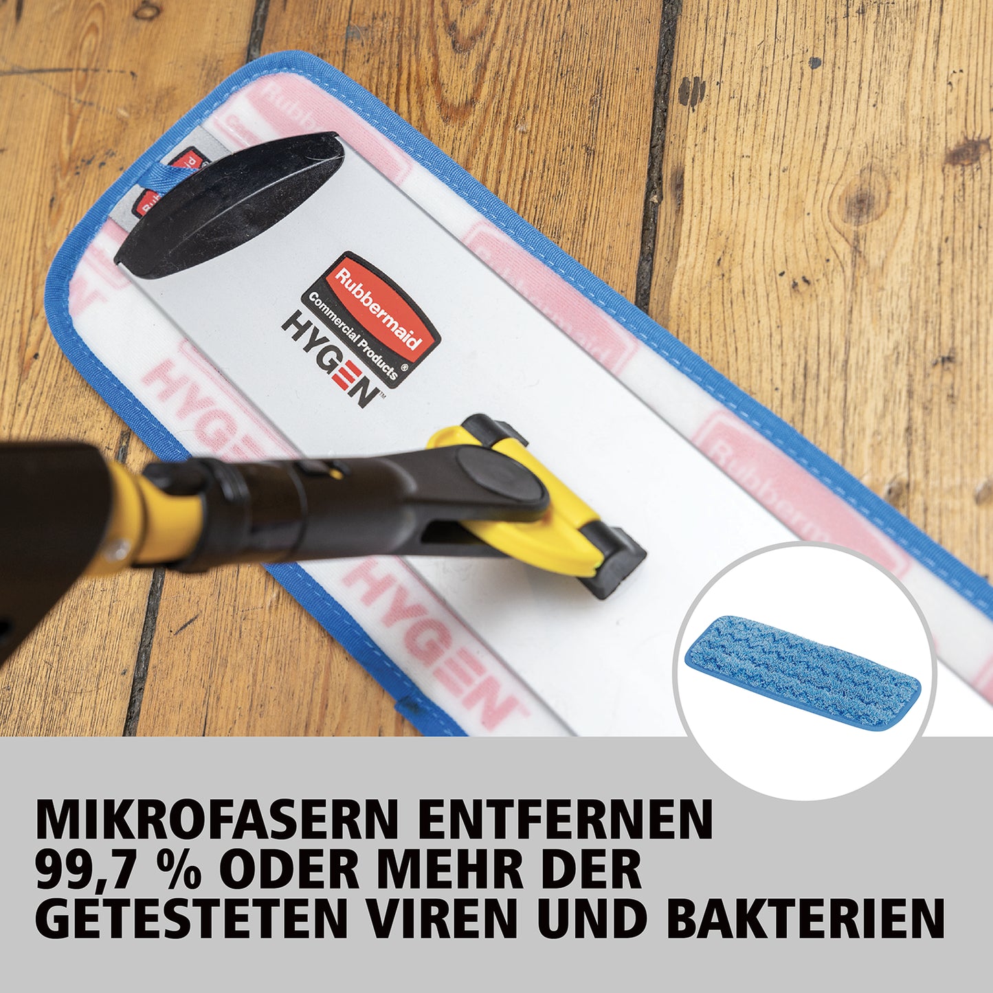 HYGEN™ PULSE™ Flachmopp-Set, 0,6 l Tank, Gelb