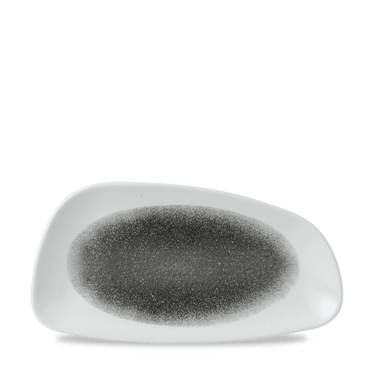 Schwarz-weiße dekorative Servierplatte