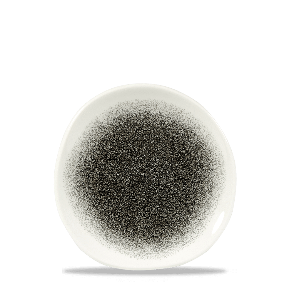 Kaffeetasse mit schwarzem Schaum