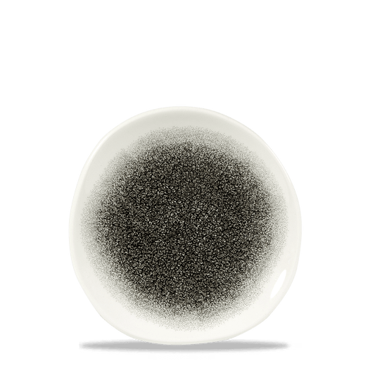 Kaffeetasse mit schwarzem Schaum