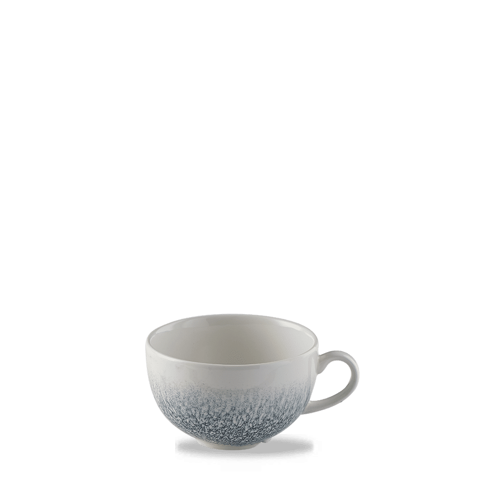 Weiße Kaffeetasse mit Muster