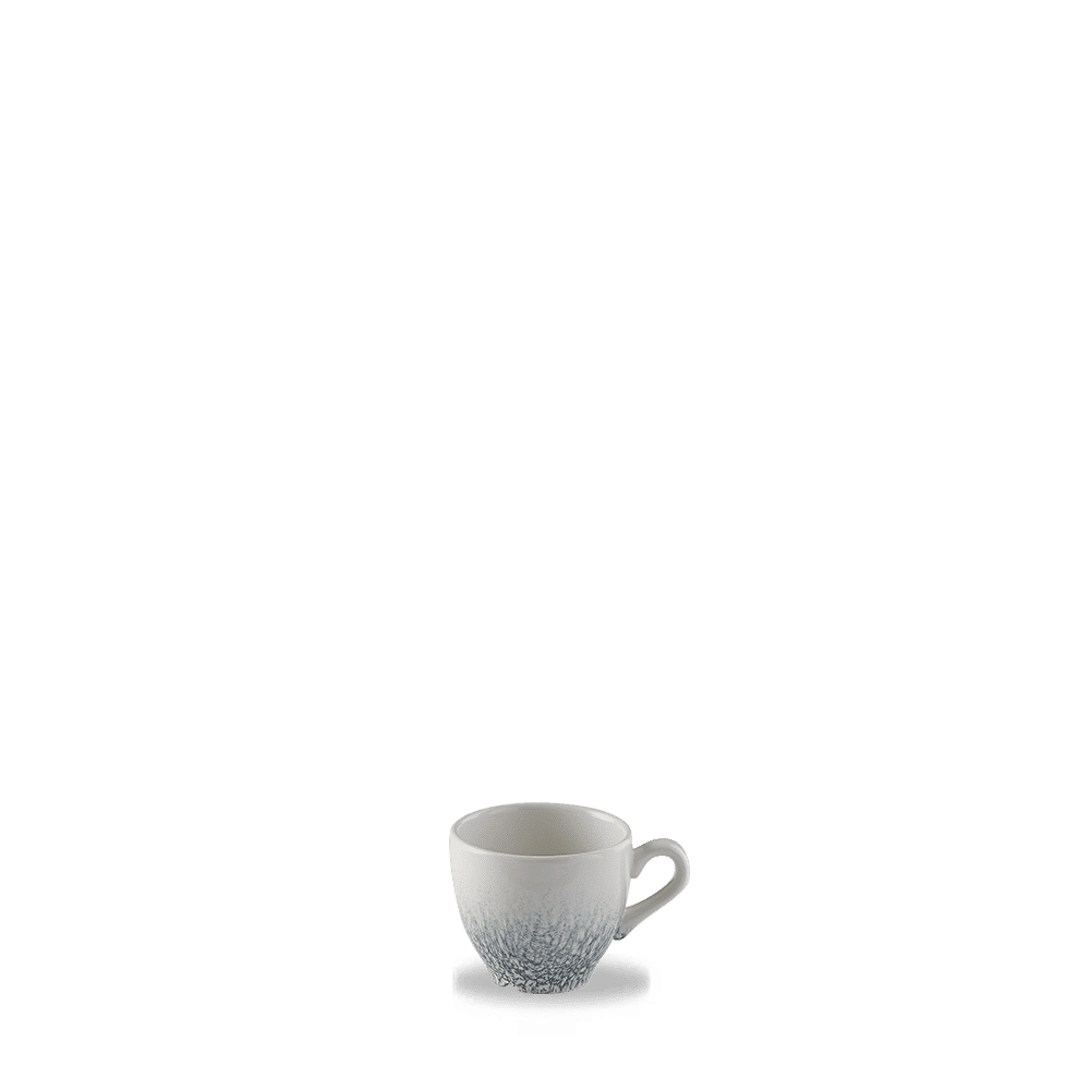 Weiße Kaffeetasse auf Tisch