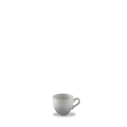 Weiße Kaffeetasse auf Tisch