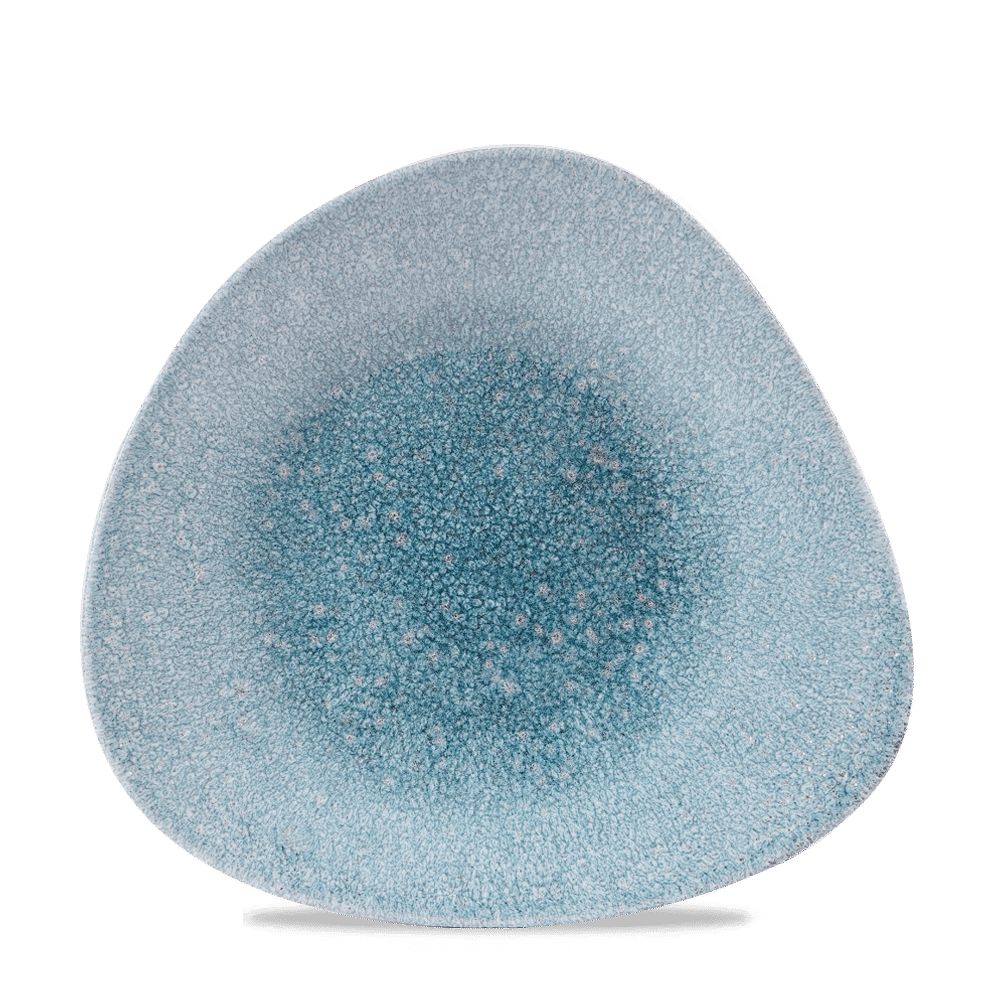Moderne, blaue, geometrische Vase