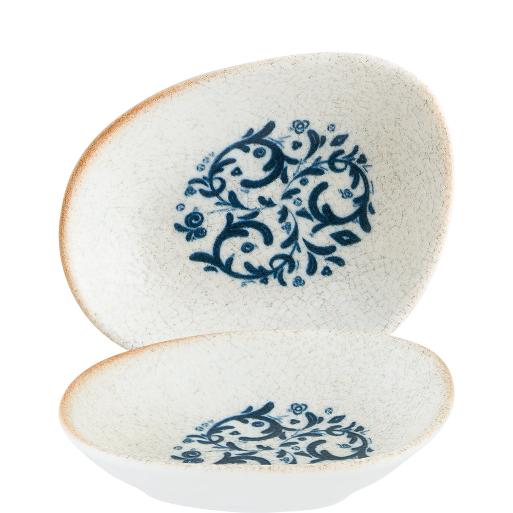Zwei Schalen mit blauem Muster