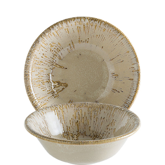 Keramikschalen beige braun, Gastronomie