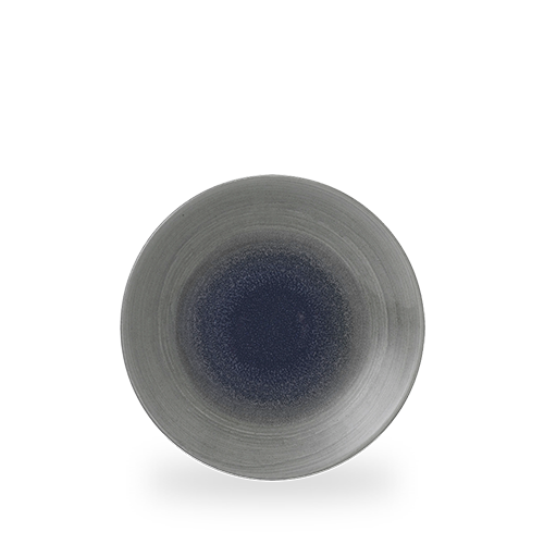 Leere graue und blaue Schale