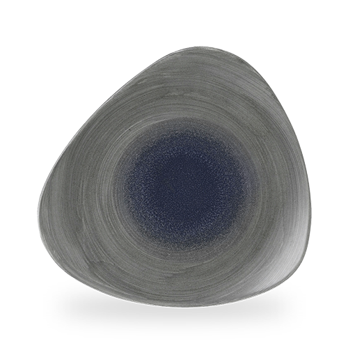 Abstrakte runde Steinform, grau.