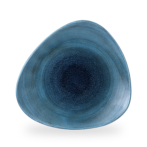 Blaue, runde Keramikschale
