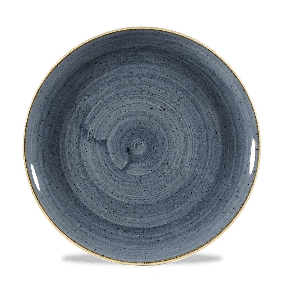 Leere blaue Keramikschale, B2B Gastronomie