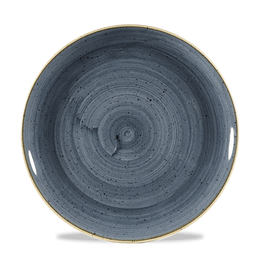 Leere blaue Keramikschale, B2B Gastronomie