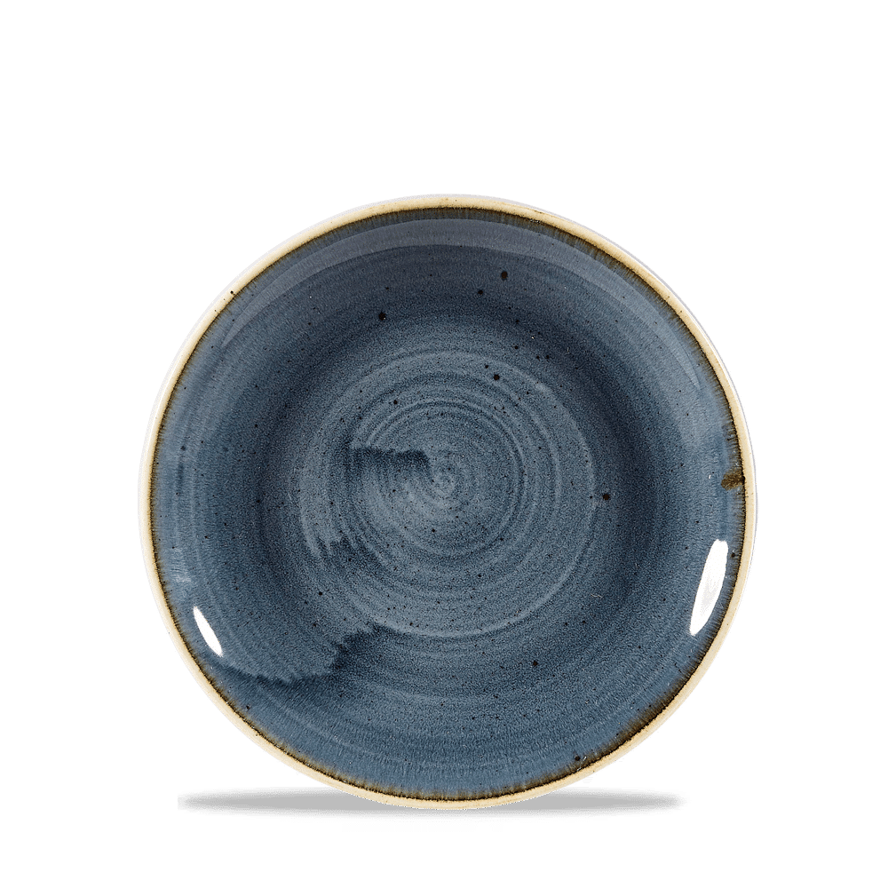 Leere blaue Keramikschale, B2B Gastronomie