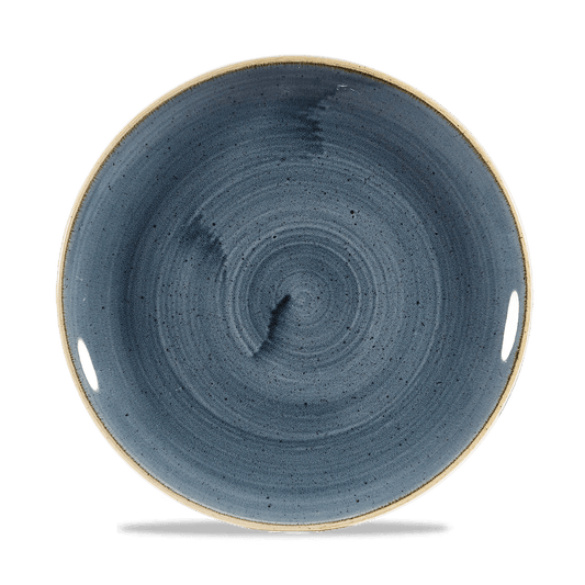 Leere blaue Schale, Nahaufnahme