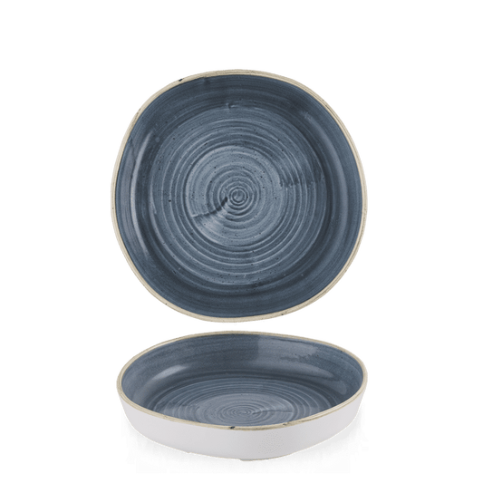 Blaue Keramik-Schalen, Geschirrset