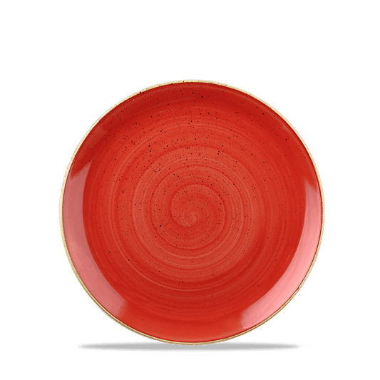 Roter Teller, leere Schale, Geschirr, Gastronomie